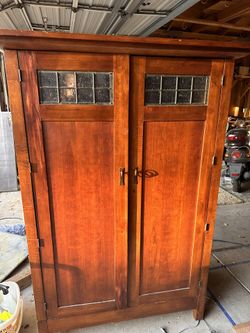 Unique Antique Wardrobe Or Living Room Console