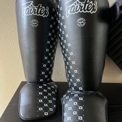 Fairtex Shin Guards, Black, Large