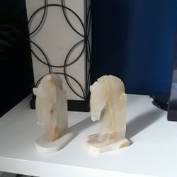 Vintage horse book ends