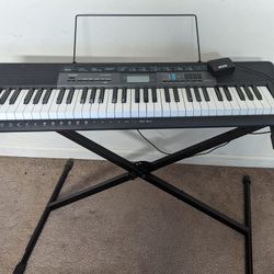 Casio CTK-2550 61 Key Portable Black Keyboard with stand