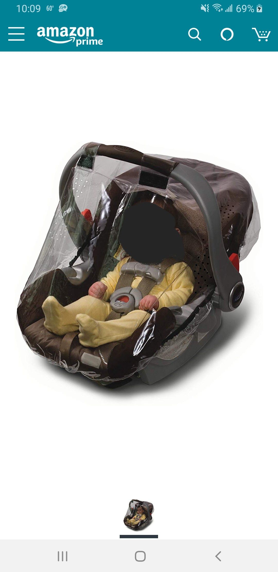 Weathershield for Infant Car Seat