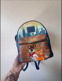 Loungefly Disney Oliver & Company Skyline Oliver And Dodger Mini Backpack (Gently Used)
