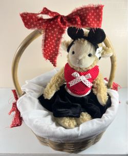 Lamb Plush in a basket