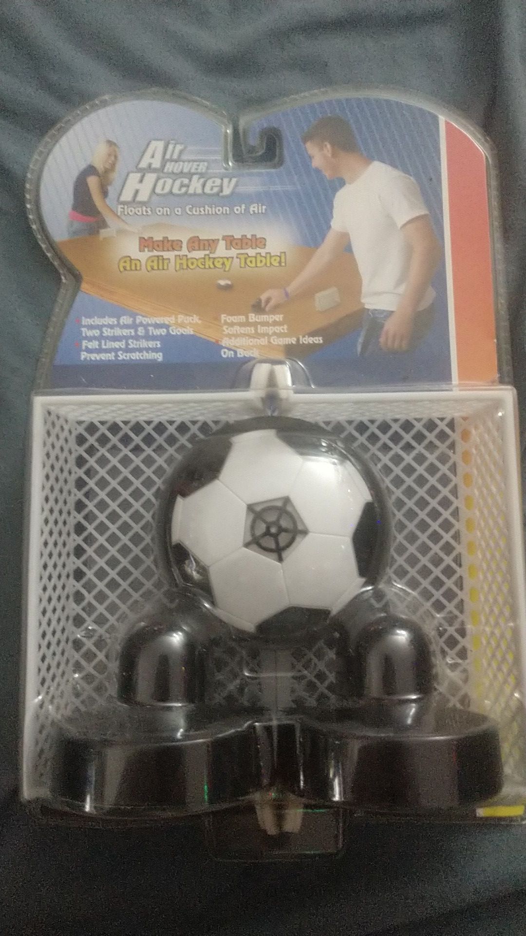 Air hover hockey, make any table an air hockey table, brand new