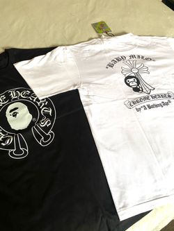 Bape X Chrome Hearts tees