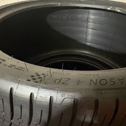New  Corvette 4 Michelin Pilot Sport All Season Tires.