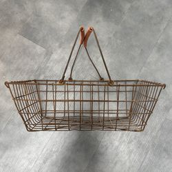 Vintage Wire Shopping Basket