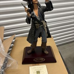 Disney Pirates Of The Caribbean Jack Sparrow Big fig Statue 