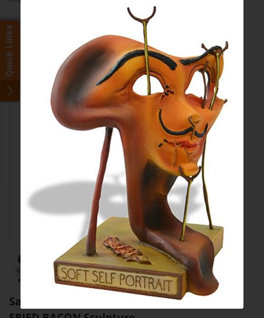 Salvador Dali SOFT SELF PORTRAIT WITH FRIED BACON Sculpture