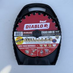 DIABLO 8in. x 12-Teeth Carbide Stacked Dado Saw Blade Set