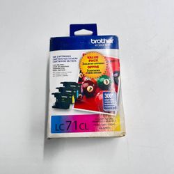 Brother LC71 Three Color Combo Ink Cartridges EXP: 08/2018