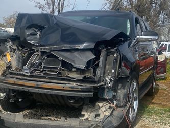 Salvage 2014 black Cadillac Escalade