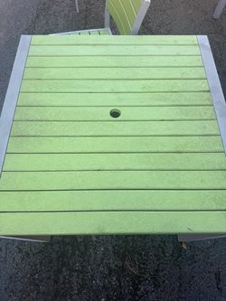 Poly wood patio tables and chairs-need gone ASAP. Send me an offer.