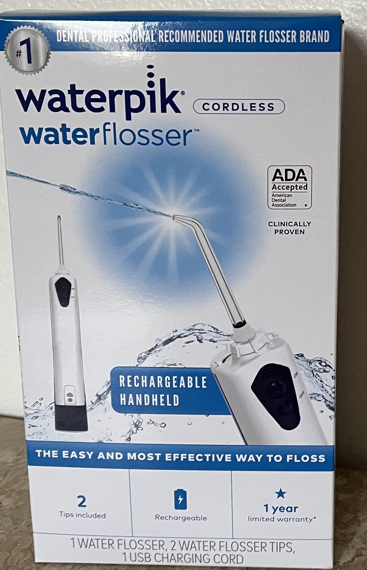 New Waterpik Cordless Water Flossed