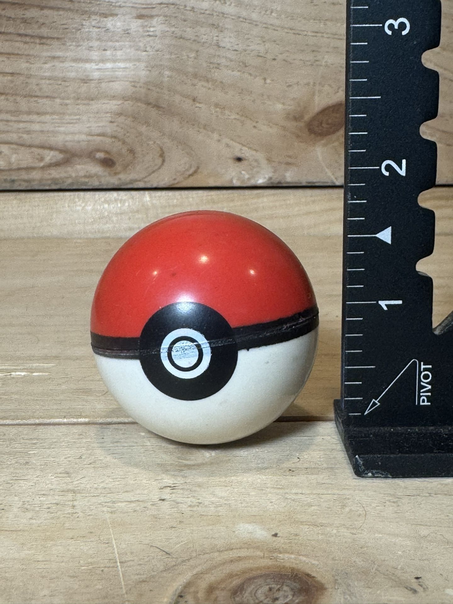 Vintage Pokemon Pokeball Bouncy Ball 2" Red & White