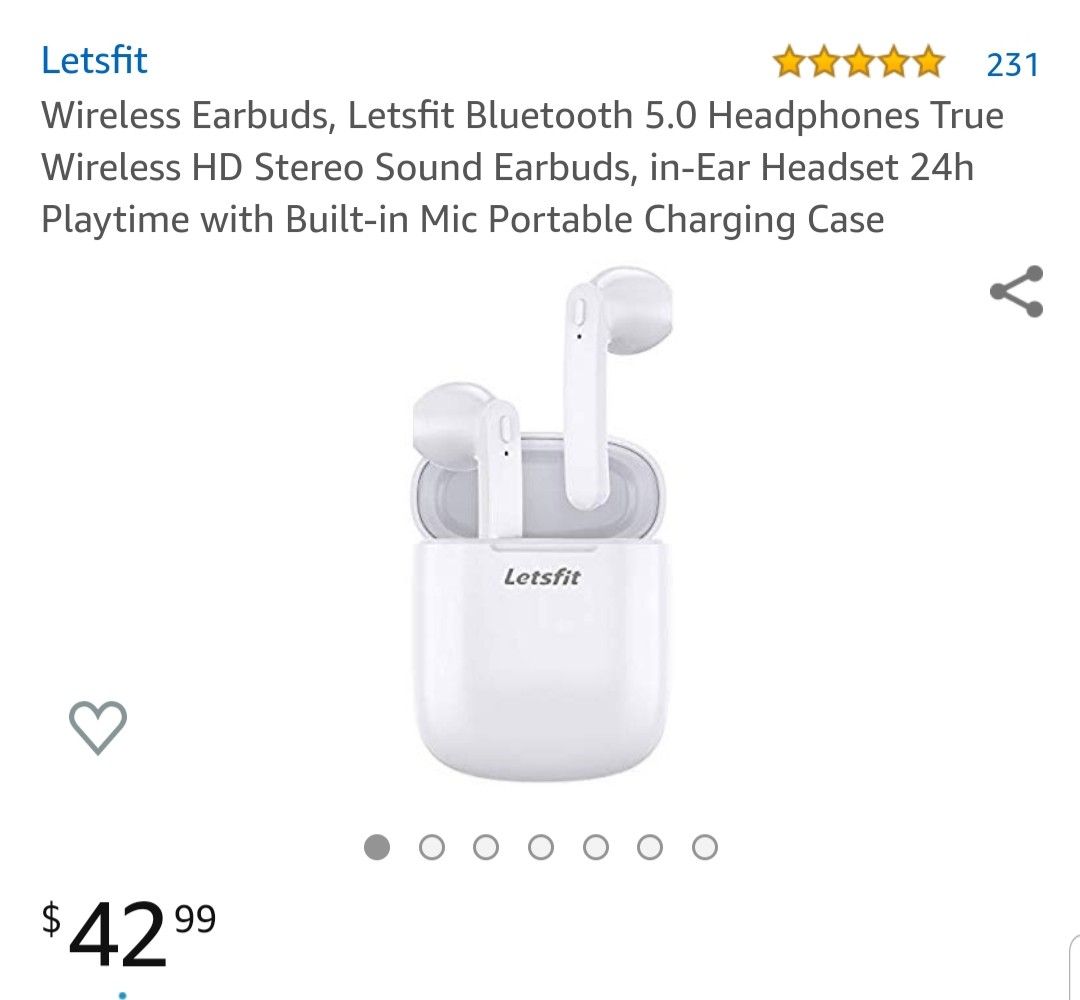 Lets fit wireless 5.0 earbuds