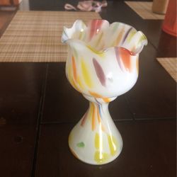 Vintage Rainbow Vase