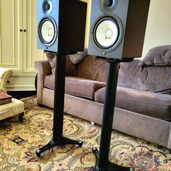 Yamaha HS8 Speakers, With Quality Stands