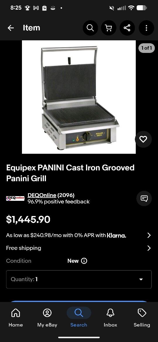 Commercial Panini Press