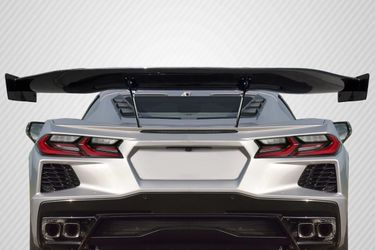 Blemished 2020-2023 Chevrolet Corvette C8 Carbon Creations Gran Veloce GT Rear Wing Spoiler - 5 Piece