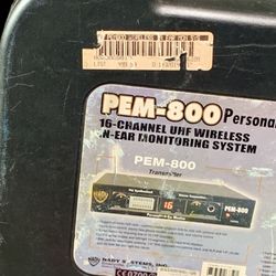 PEM-800 Personal In Ear Monitoring System 