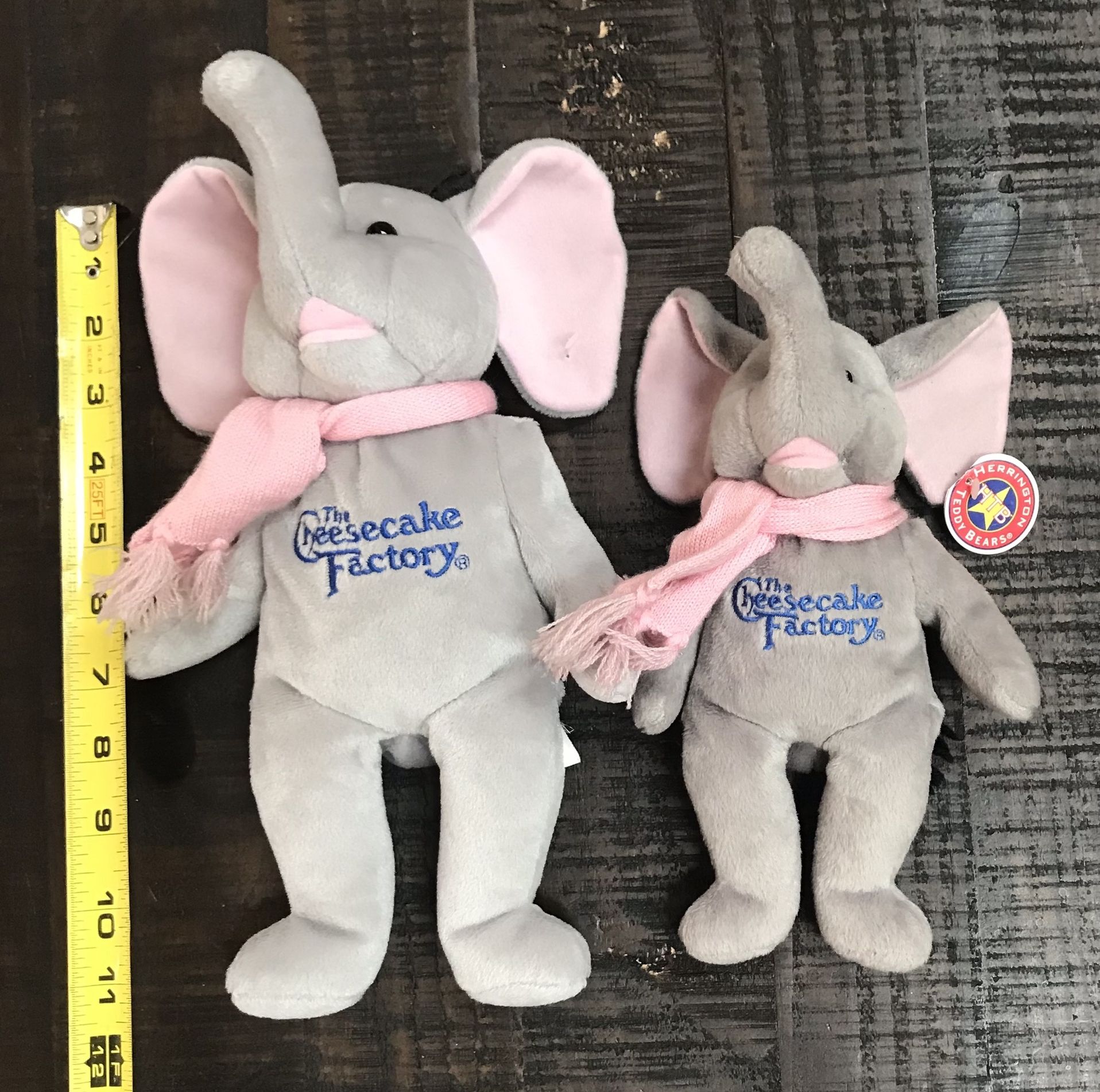 Cheesecake Factory Elephant Plush Both $5