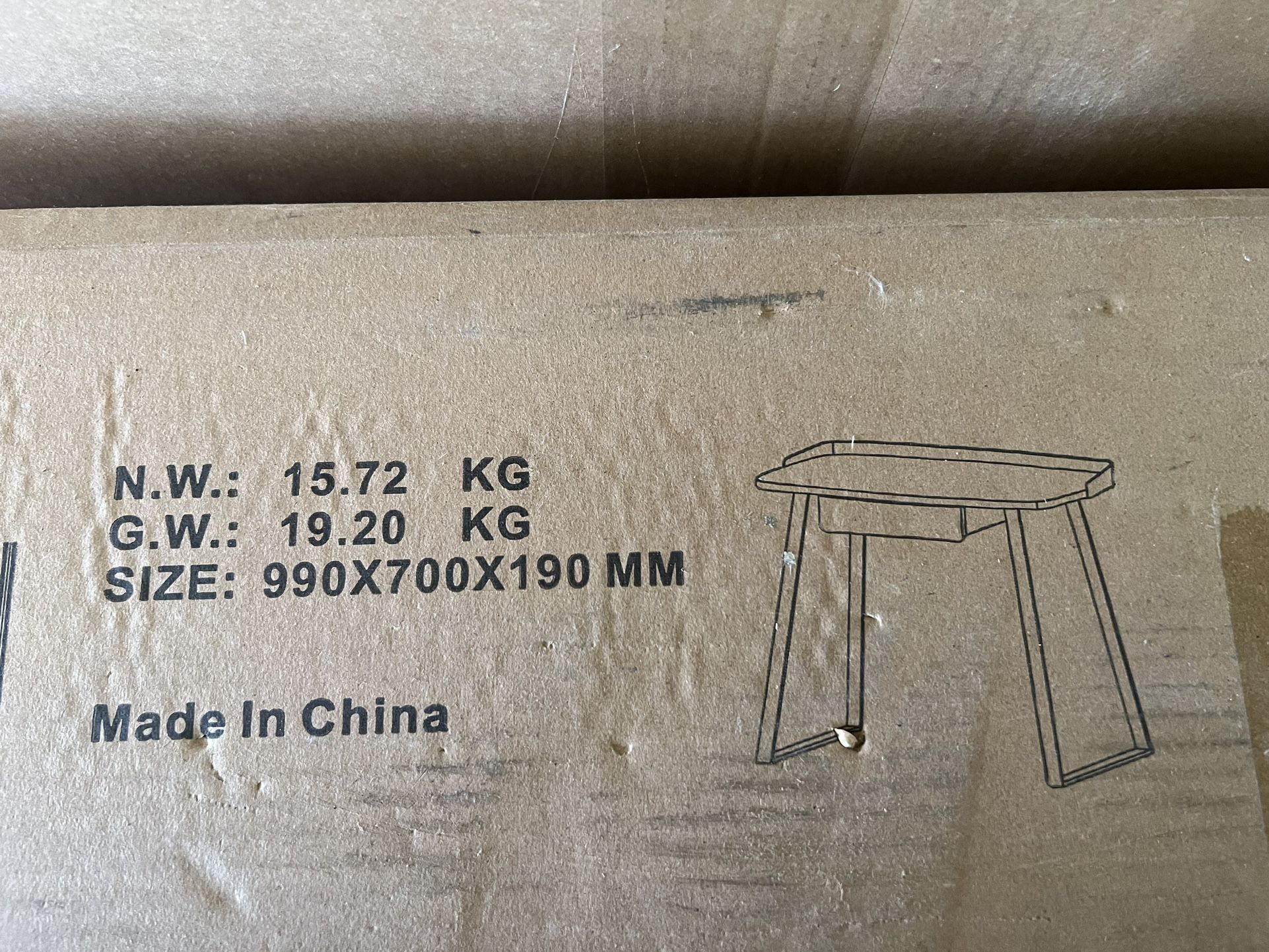 Wooden Table with Drawer