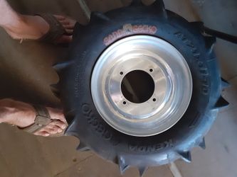 ATV Paddle Tires And Aluminum Rims