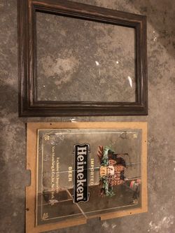 Vintage Heineken Mirror