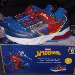Kids Spiderman Shoes Size 12