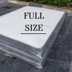 NEW FULL SIZE SET MATTRESS AND BOX SPRING-2PC