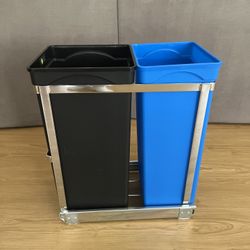 AVAILABLE Dual Compartment Pull-out Trash Can 