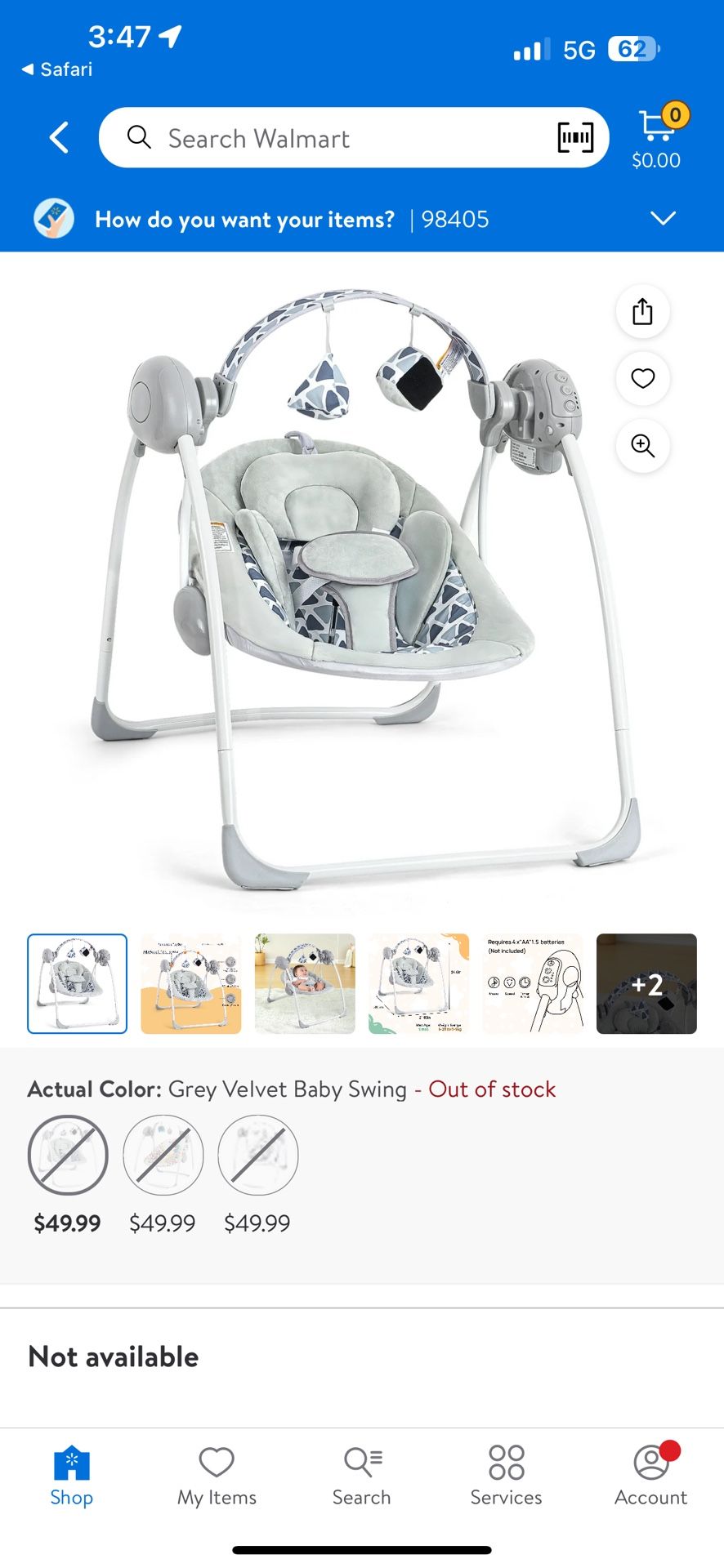 Portable Baby Swing