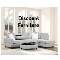 Sectional Sofa And Ottoman 