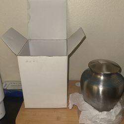 Stainless Steel Urns With Blue Line Finish