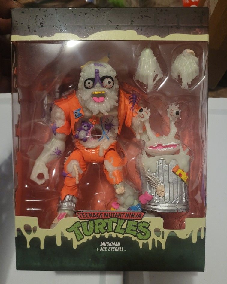 Super7 TMNT Ultimate Muckman & Joe Eyeball Glow In The Dark (Open Box)