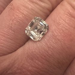 3 Carat Asscher  Cut Lab Diamond