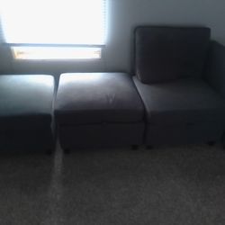7 Piece Sectional, With Open Bottoms!