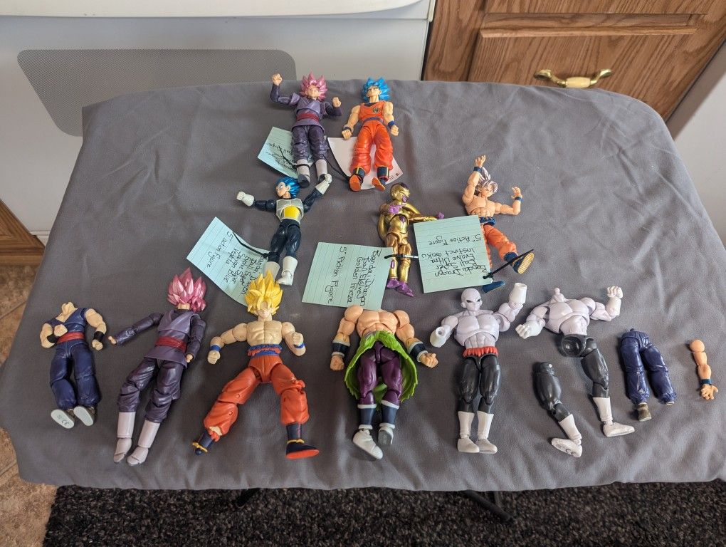 Dragon Ball action figure collection
Please look closely at the pictures, one row of these could be used for just parts