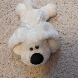 White Plush Dog Toy