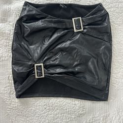 Black Leather Skirt