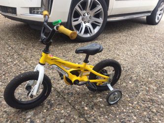 Yellow Bike with Training Wheels