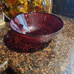 Ruby Red D Arques Bowl