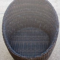 Mocha Brown Rattan Pod Chair