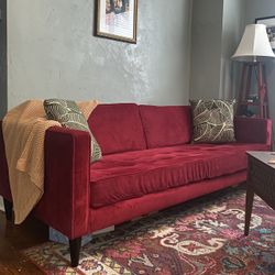 Real Velvet Sofa (Apt B, Originally $2400)