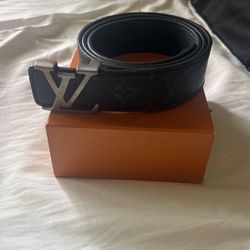 Black Louis Vuitton Belt Monogram 