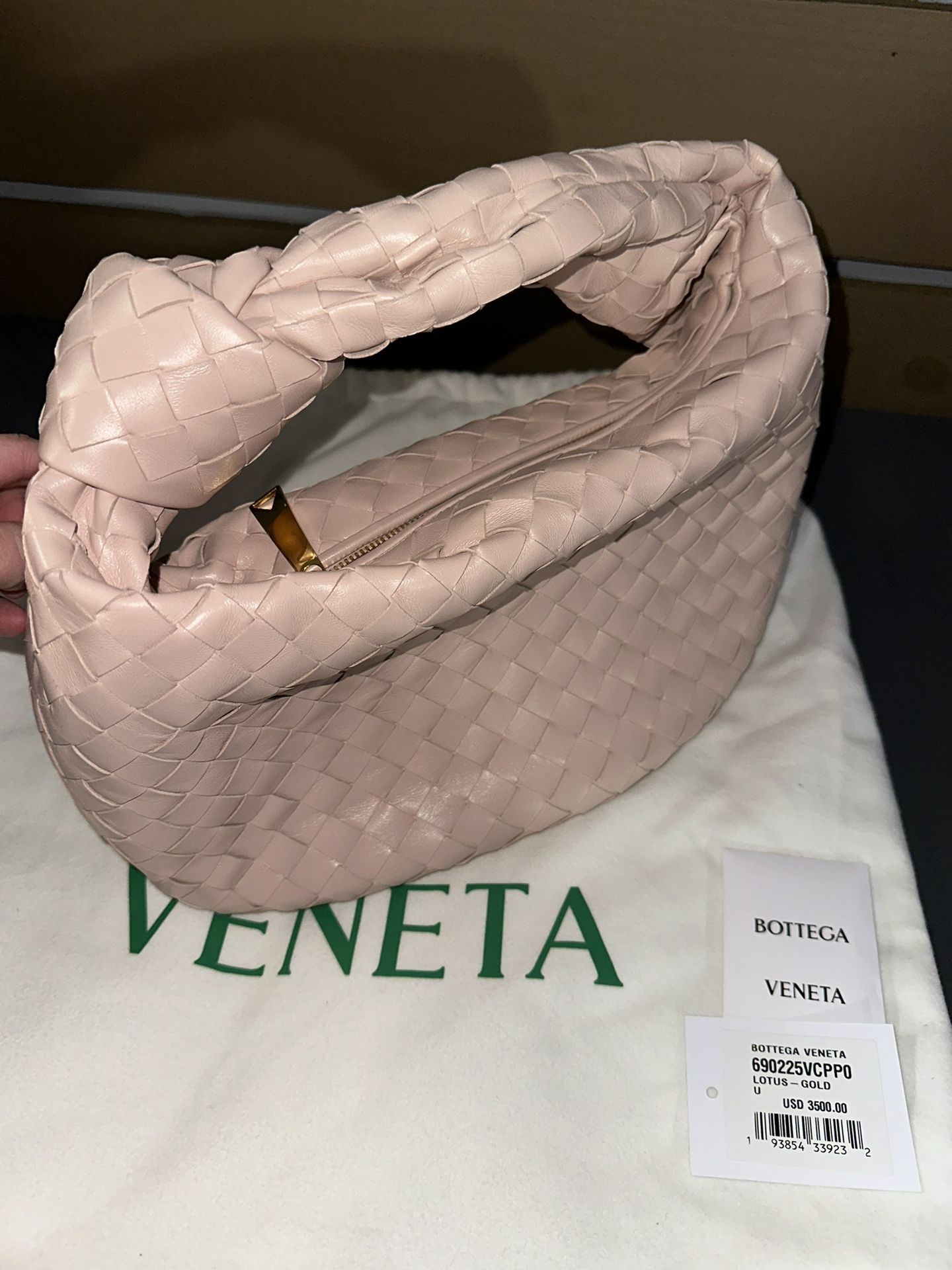 Bottega Venetta Teen Jodie Bag Lotus Gold