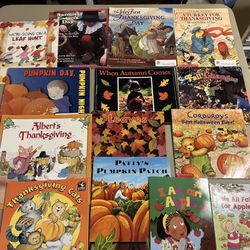 Children's fall books bundle of 14 