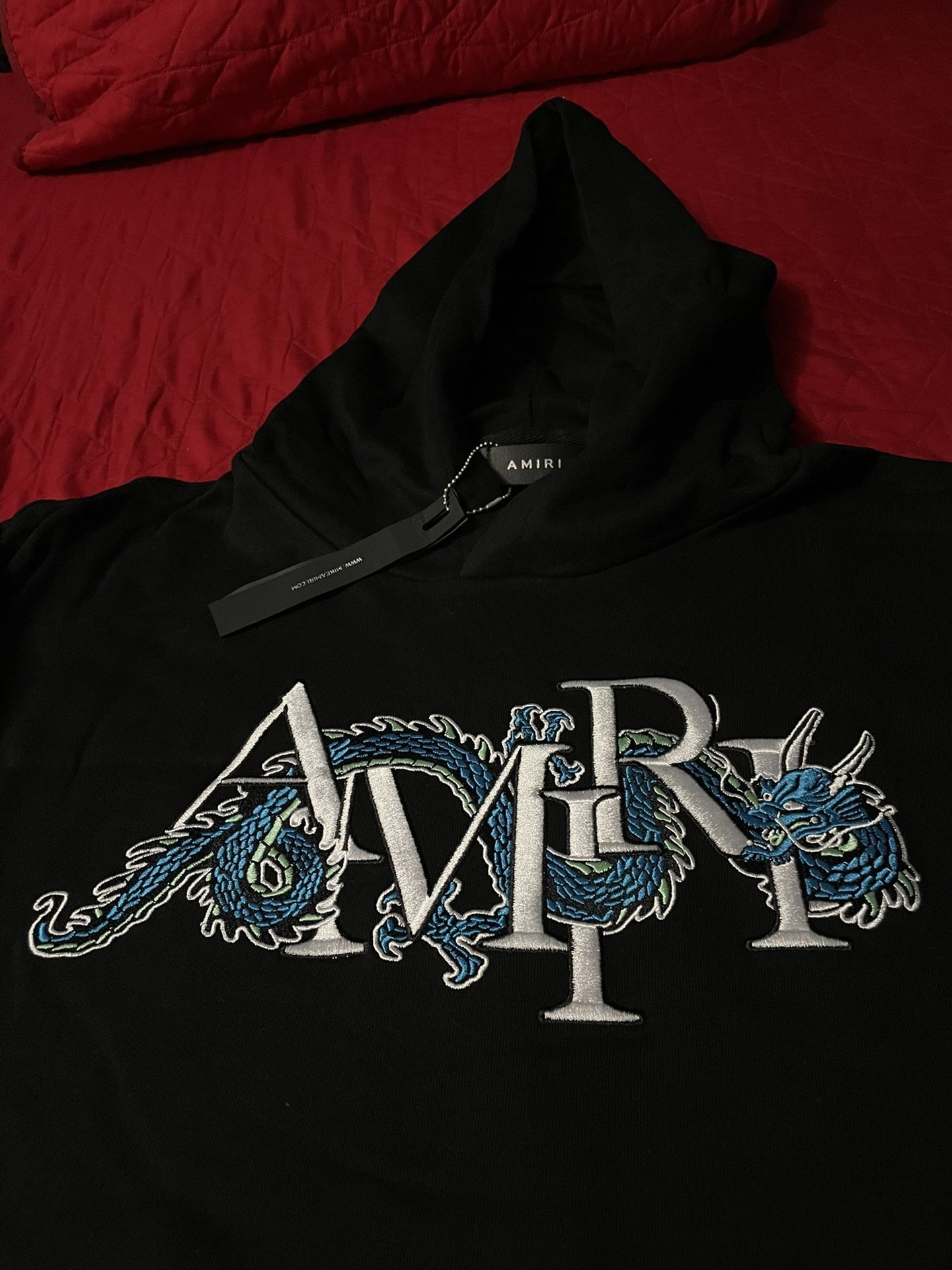 Amiri Embroidered Dragon Hoodie Size L & M