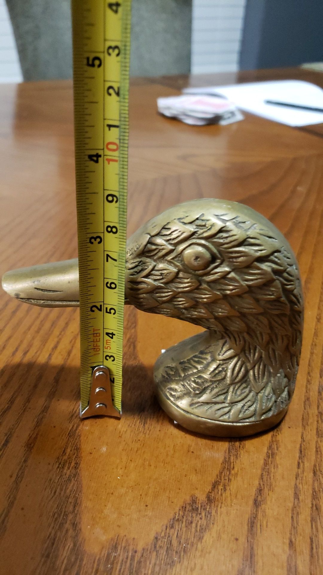 Vintage brass duck head $40
